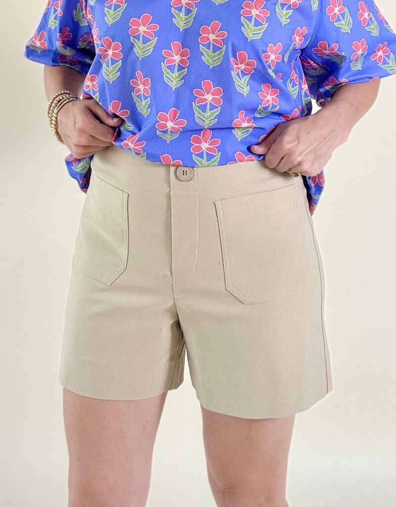 I Love Tyler Madison Savannah Front Pocket Short Stone