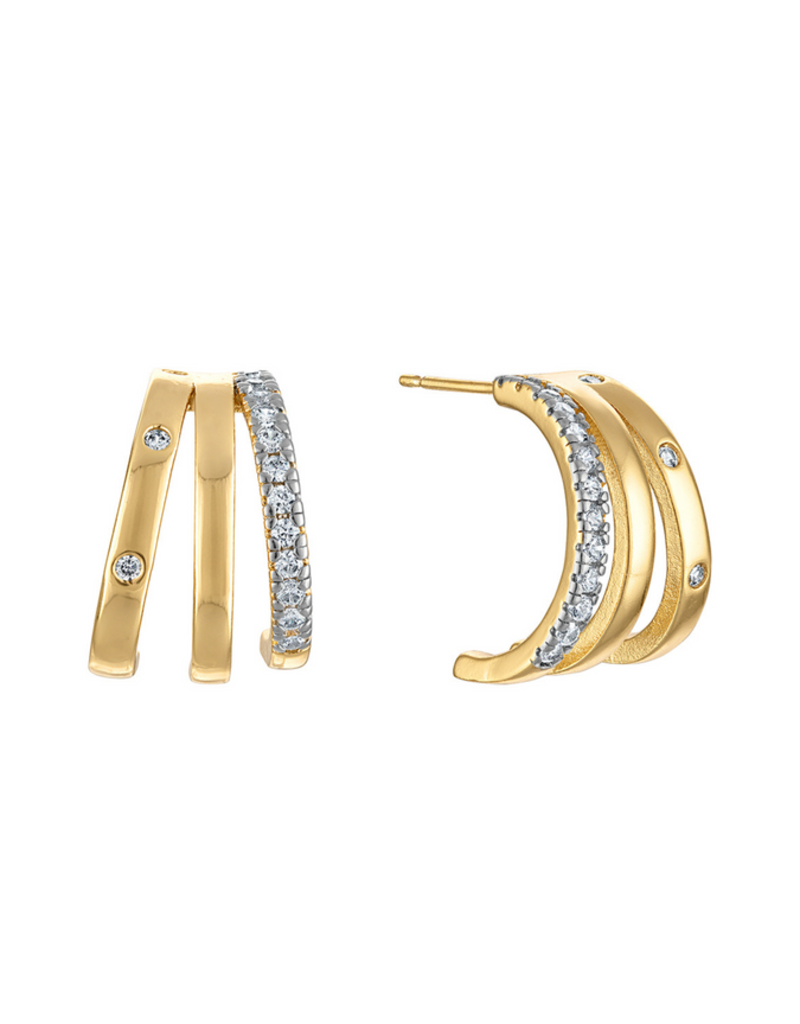Teddy Triple Earring Small