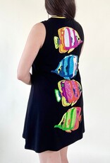 Queen of Sparkles Black Multi Fish Tank Dress