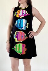 Queen of Sparkles Black Multi Fish Tank Dress