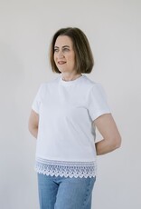 Sanctuary Lace Remix Tee White