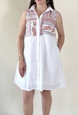 Tehila Embroidered Shirt Dress