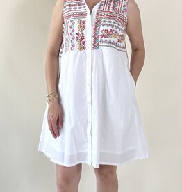 Tehila Embroidered Shirt Dress