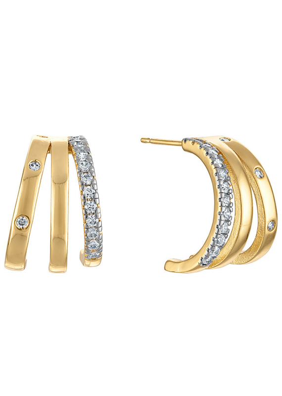 Teddy Triple Earring Large