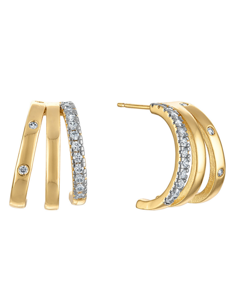 Teddy Triple Earring Large