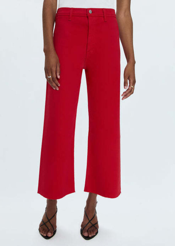 Pistola Penny Crop Wide Leg Ruby