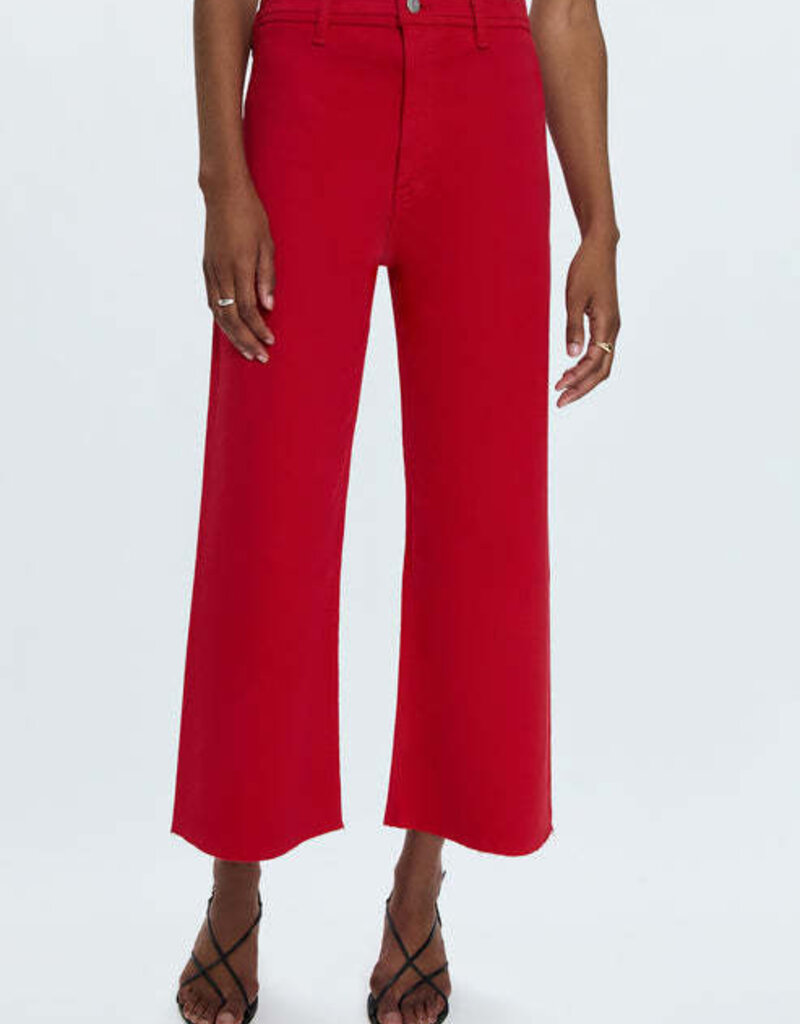 Pistola Penny Crop Wide Leg Ruby