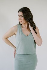 Z Supply Sloane V-Neck Top Avocado