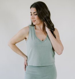 Z Supply Sloane V-Neck Top Avocado