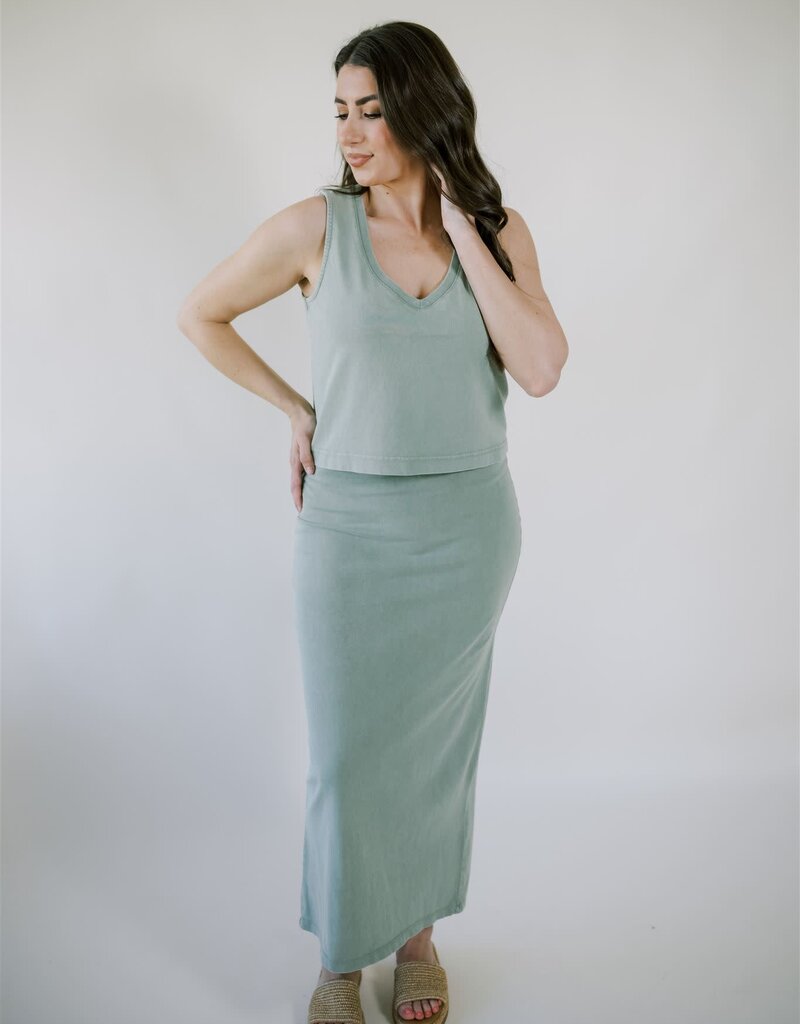 Z Supply Sloane V-Neck Top Avocado
