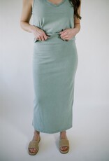Z Supply Gail Midi Skirt Avocado