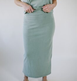 Z Supply Gail Midi Skirt Avocado
