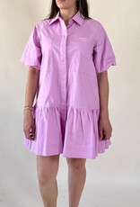 Violet Pink Button Down Dress