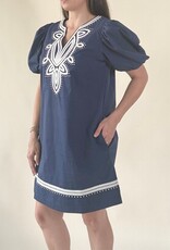 Calloway Embroidered Mini Dress