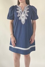 Calloway Embroidered Mini Dress