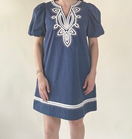Calloway Embroidered Mini Dress