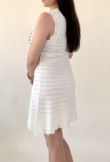 Queen of Sparkles White Lace American Flag Tank Dress