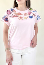 Queen of Sparkles Light Pink Multi Shell Tee