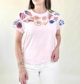 Queen of Sparkles Light Pink Multi Shell Tee