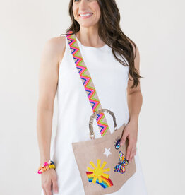 Queen of Sparkles White Icon Crossbody Purse Tank Dress