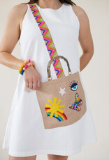 Queen of Sparkles White Icon Crossbody Purse Tank Dress