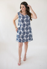 Elizabeth James the Label Ellie Dress Hand Drawn Daisies