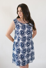 Elizabeth James the Label Ellie Dress Hand Drawn Daisies