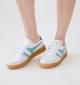Gola Grandslam Elite Trainer White/Surf/Evergreen/Gum