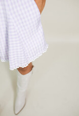 Lilac Gingham Romper