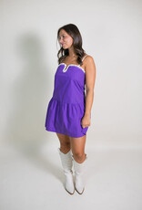Stadium Club Purple Mini Dress