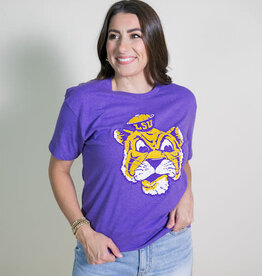 Purple LSU Sailor Mike Tee