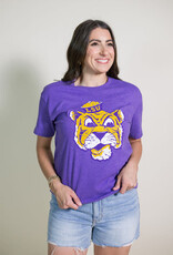 Purple LSU Sailor Mike Tee
