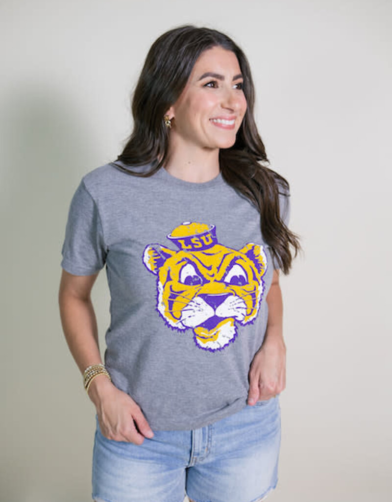 Grey LSU Sailor Mike Tee