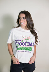 Off White LSU Tigers Football Field Thrifted Tee