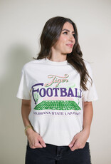 Off White LSU Tigers Football Field Thrifted Tee