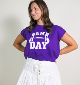 Purple Gameday Sweater Top