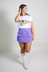 Queen of Sparkles Licensed LSU Pennant Frill Tee