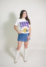Off White LSU Tigers Helmet Thrifted Tee