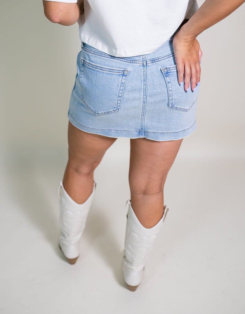 Hidden Patch Pocket Mini Skirt