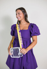 Striped Geaux Tigers Adjustable Strap