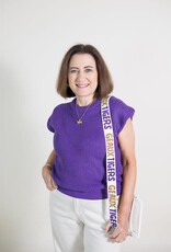 Geaux Purple Sweater Top
