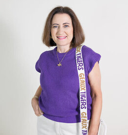 Geaux Purple Sweater Top