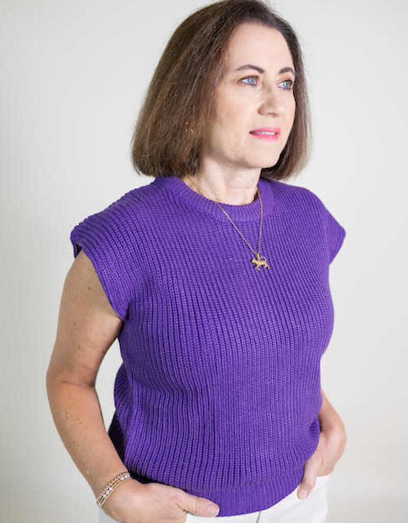 Geaux Purple Sweater Top