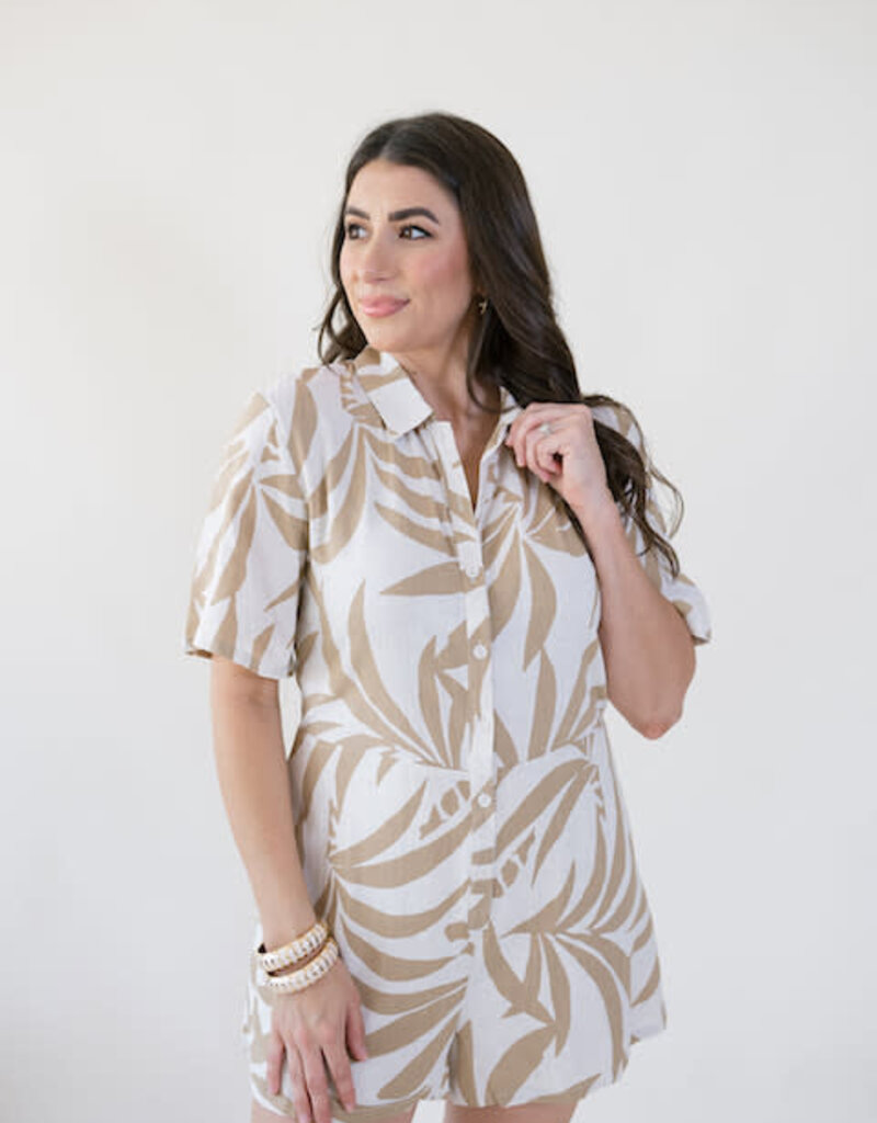 Z Supply Marcel Vacances Romper Santal