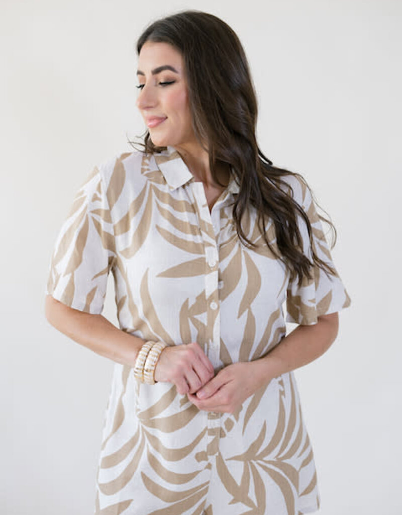 Z Supply Marcel Vacances Romper Santal