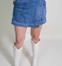 Marine Denim Skort