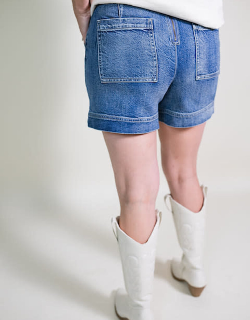 Marine Denim Skort