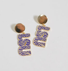 LSU Tiger Stripe Earrings
