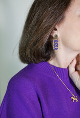 LSU Tiger Stripe Earrings