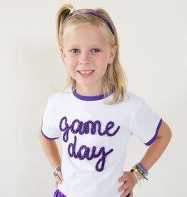 Gameday Tinsel Ringer Boxy Tee